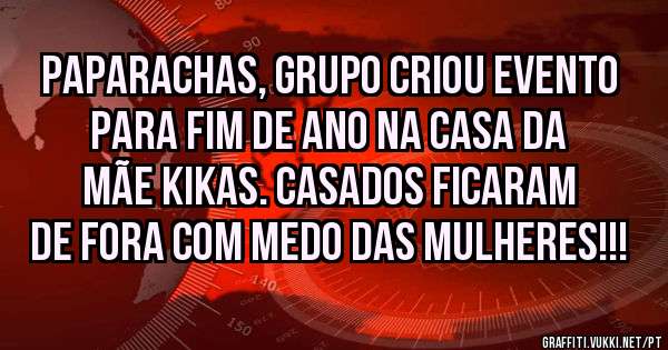 PAPARACHAS, grupo criou evento para Fim de Ano na Casa da Mãe Kikas. Casados ficaram de fora com medo das mulheres!!!
