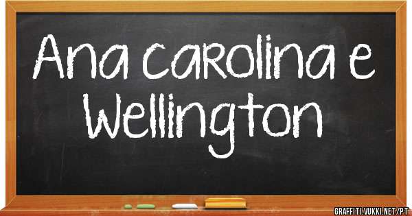 Ana carolina e
  Wellington
