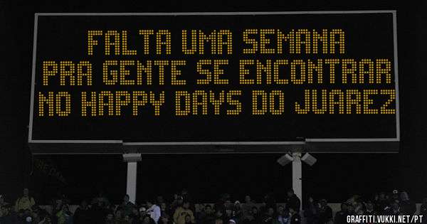 Falta uma semana pra gente se encontrar no Happy Days do Juarez