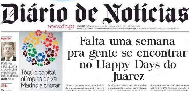 Falta uma semana pra gente se encontrar no Happy Days do Juarez