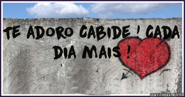 Te adoro Cabide ! Cada dia mais !