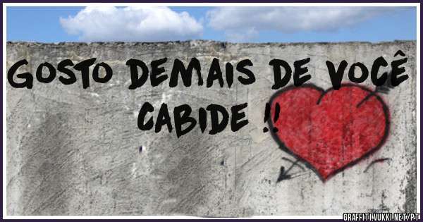 Gosto demais de você Cabide !!