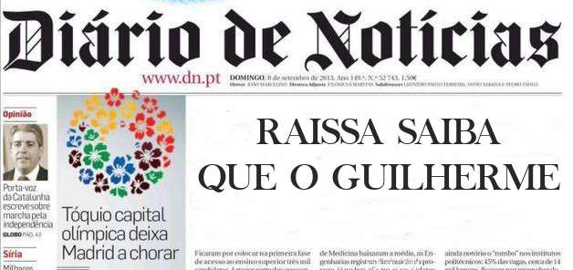 RAISSA SAIBA QUE O GUILHERME 
