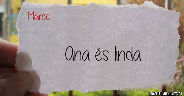 Ana és linda 