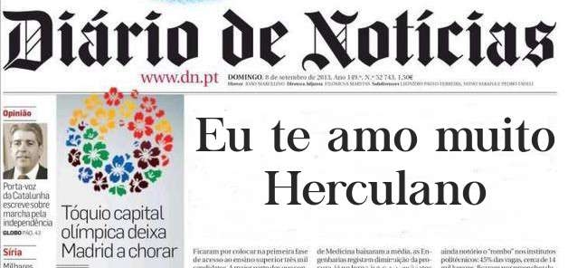 Eu te amo muito Herculano 