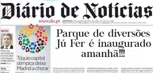 Parque de diversões Jú Fer é inaugurado amanhã!!!