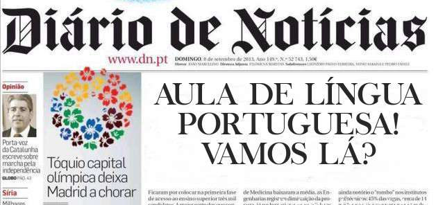 AULA DE LÍNGUA PORTUGUESA!
VAMOS LÁ?