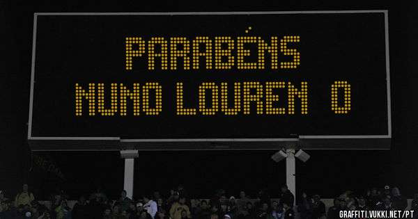    Parabéns 
Nuno Lourenço