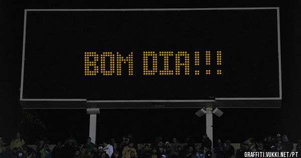 BOM DIA!!!