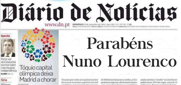    Parabéns 
Nuno Lourenco