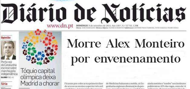 Morre Alex Monteiro por envenenamento 