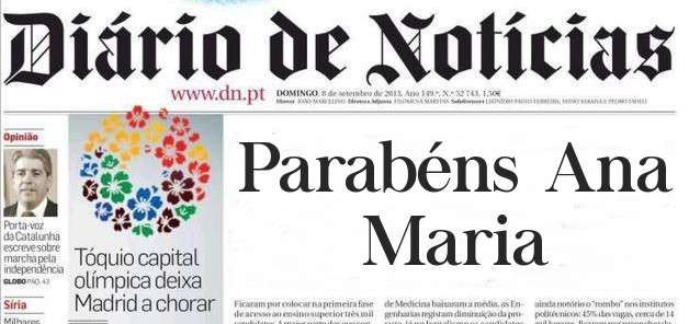 Parabéns Ana Maria 