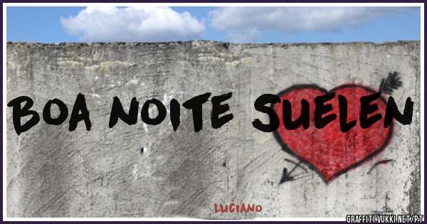 Boa noite Suelen