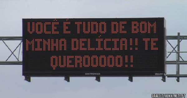 Você é tudo de bom minha delícia!! Te querooooo!!