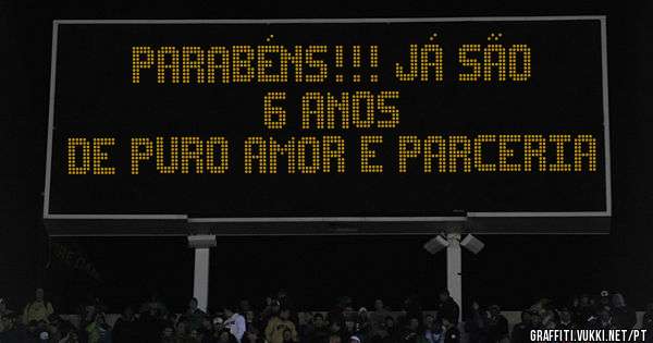 Parabéns!!! Já são 6 anos
de puro amor e parceria 