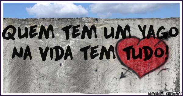 Quem tem um Yago na vida tem tudo!