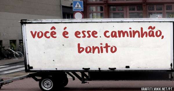  você é esse caminhão, bonito
