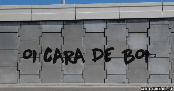 OI CARA DE BOI
