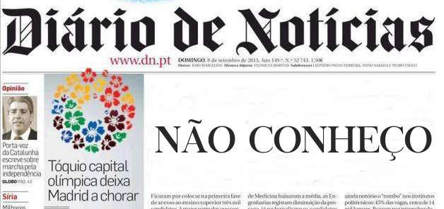 NÃO CONHEÇO
