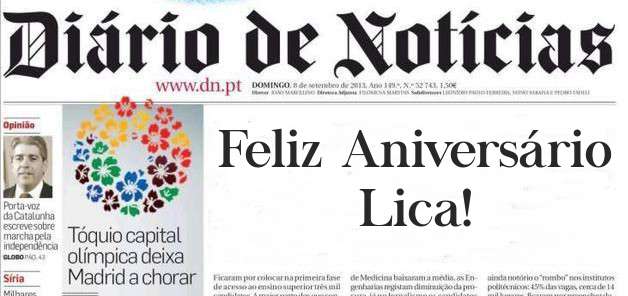 Feliz Aniversário Lica!
