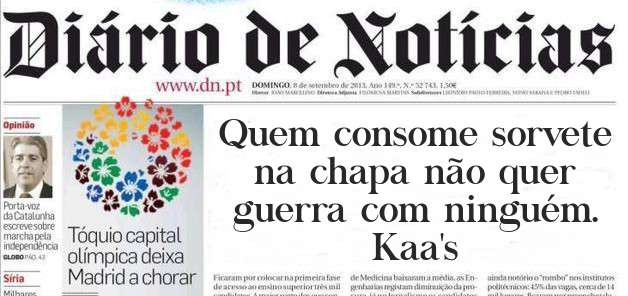 Quem consome sorvete na chapa não quer guerra com ninguém. Kaa's