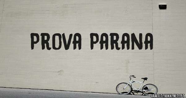 Prova Parana
