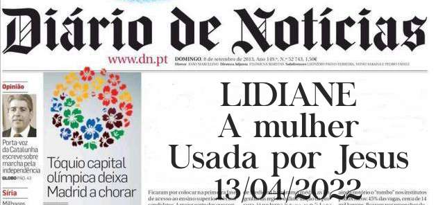 LIDIANE
A mulher
Usada por Jesus
13/04/2022