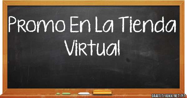 Promo En La Tienda Virtual
