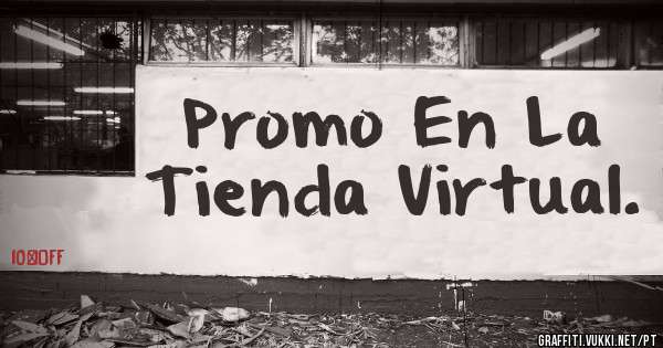 Promo En La Tienda Virtual. 