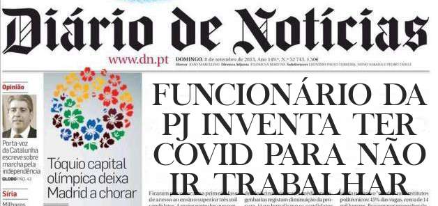 FUNCIONÁRIO DA PJ INVENTA TER COVID PARA NÃO IR TRABALHAR