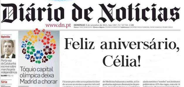 Feliz aniversário, Célia!