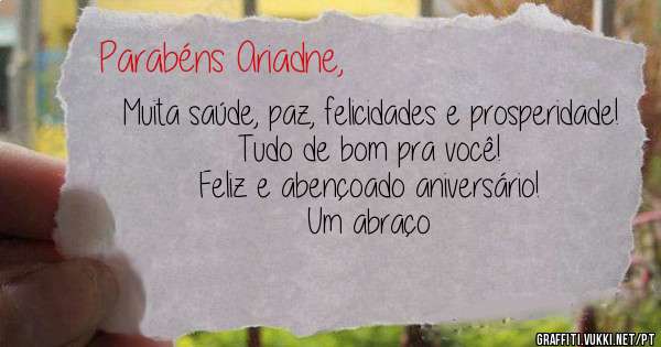 
Muita saúde, paz, felicidades e prosperidade! 
Tudo de bom pra você! 
Feliz e abençoado aniversário! 

Um abraço