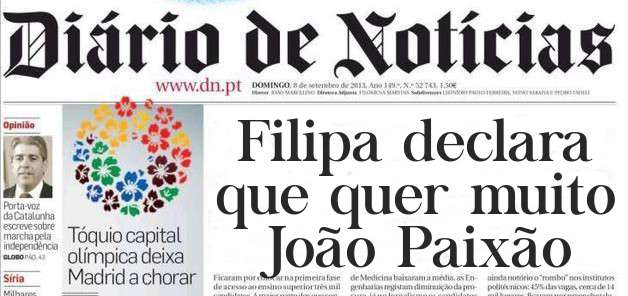 Filipa declara que quer muito João Paixão