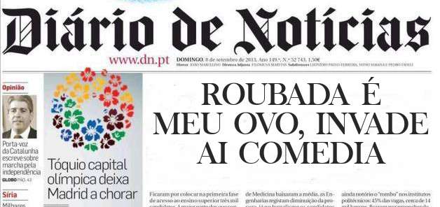 ROUBADA É MEU OVO, INVADE AI COMEDIA