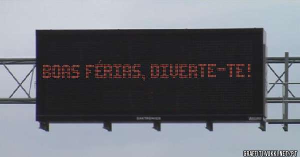 Boas férias, diverte-te! 