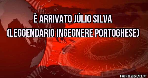 È arrivato Júlio Silva

(leggendario ingegnere portoghese)