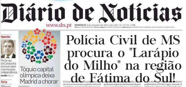 Polícia Civil de MS procura o ''Larápio do Milho'' na região de Fátima do Sul!