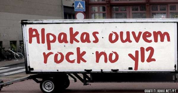 Alpakas ouvem rock no y12

