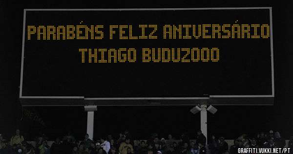 Parabéns Feliz aniversário 
Thiago buduzooo 