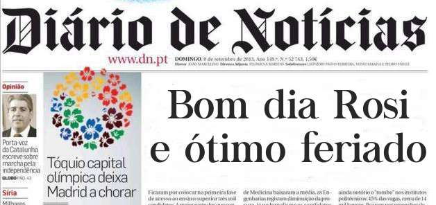 Bom dia Rosi e ótimo feriado 