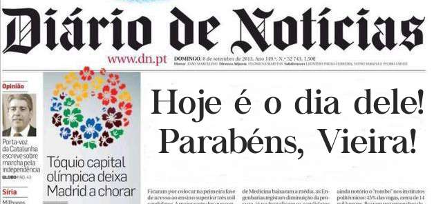 Hoje é o dia dele!
Parabéns, Vieira!