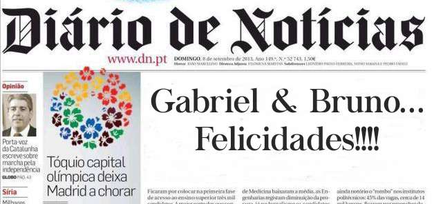 Gabriel & Bruno... Felicidades!!!!
