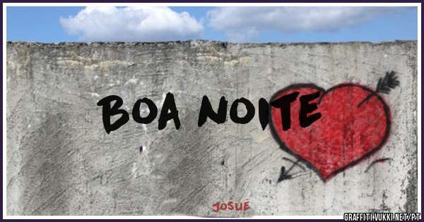 Boa noite 