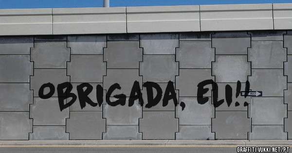 Obrigada, Eli!! 