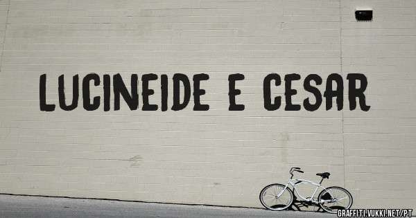 Lucineide e cesar