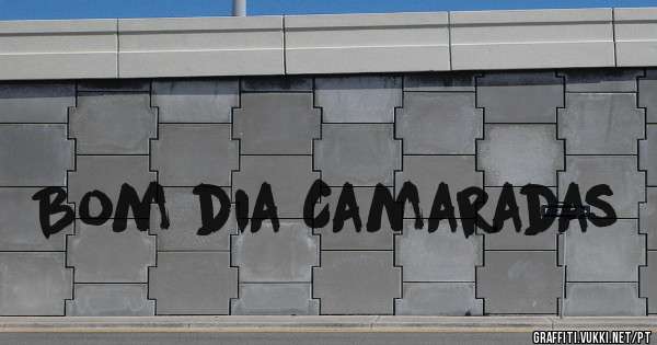 Bom dia Camaradas 