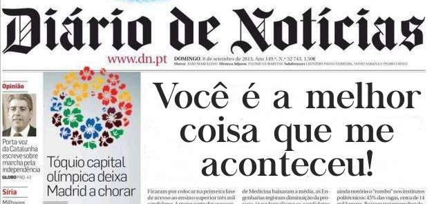 Você é a melhor coisa que me aconteceu!