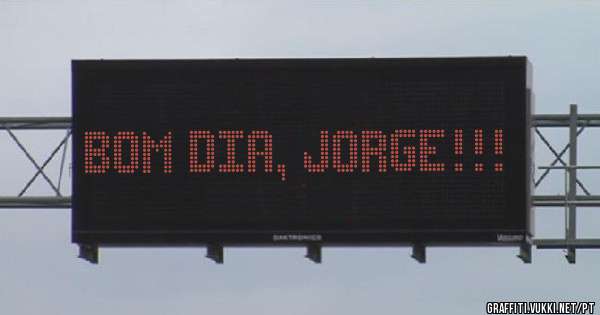Bom dia, Jorge!!!