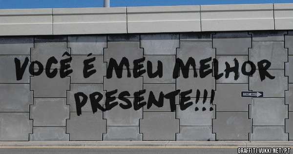 Você é meu melhor presente!!!