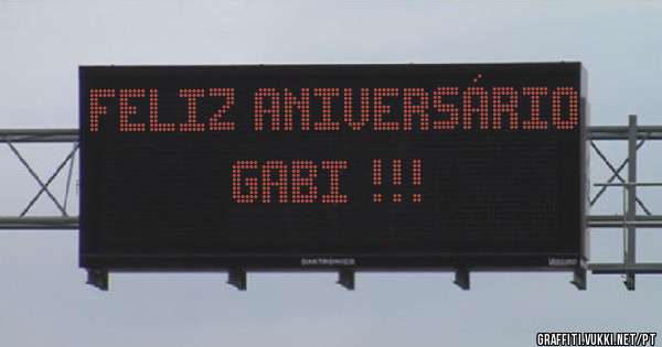 Feliz aniversário  Gabi !!!